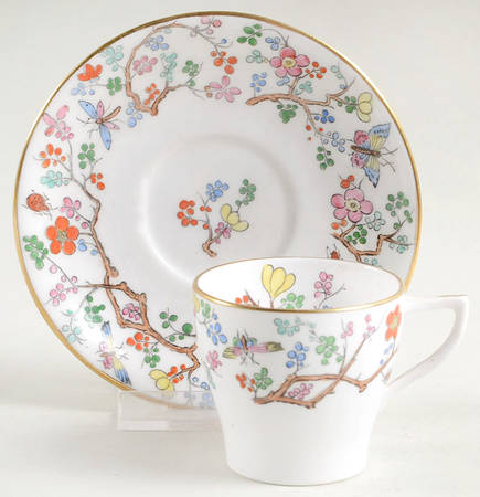 Shanghai Flat Demitasse Cup & Saucer Set