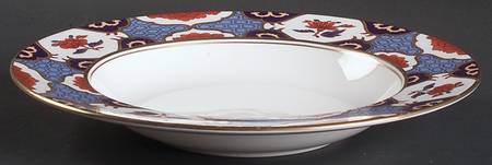 Shima Border Large Rim Soup Bowl by Spode