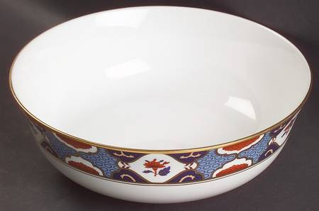Shima Border 9" Salad Serving Bowl