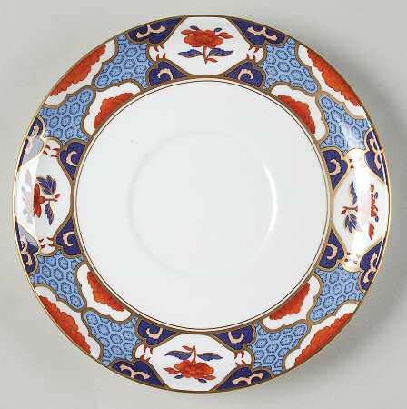 Shima Border Saucer for Cream Soup Bowl by Spode