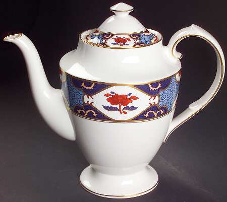 Shima Border Coffee Pot & Lid by Spode