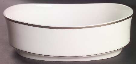 Silver Eternity 8" Oval Vegetable Bowl