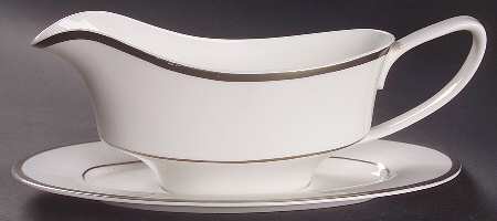 Silver Eternity Gravy Boat & Underplate