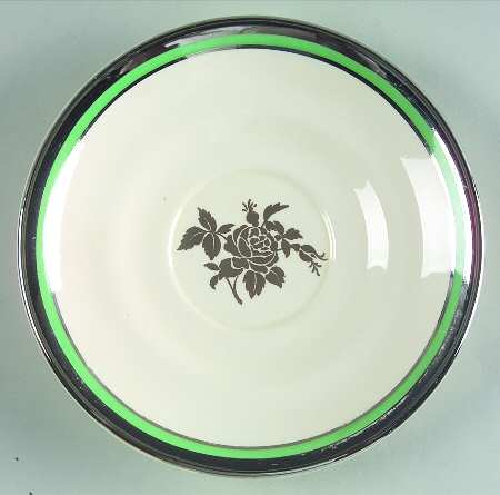 Silver Rose Saucer for Bouillon Cup