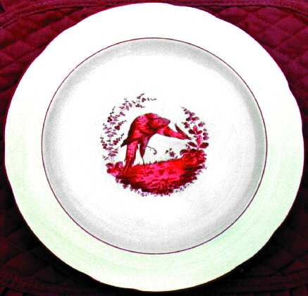Vienna Bird (Bird Center, Pink) by Spode