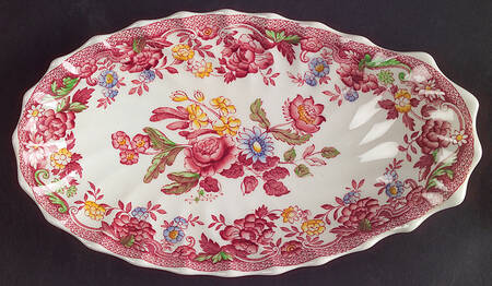 Spode's Bouquet Pickle Dish