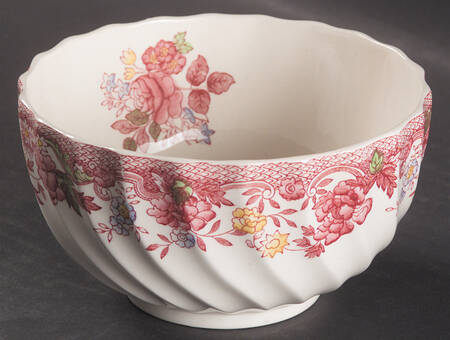 Spode's Bouquet Cranberry Bowl