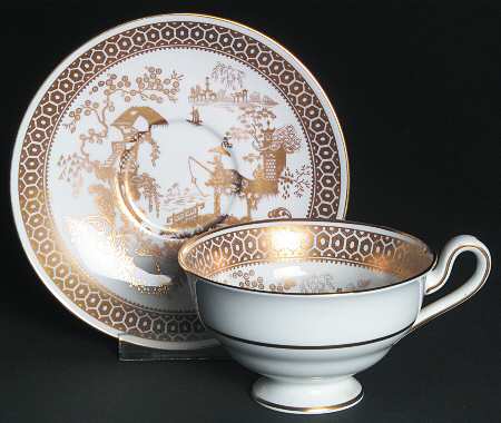 Spode's Garden Footed Cup & Saucer Set