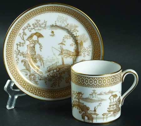 Spode's Garden Flat Demitasse Cup & Saucer Set