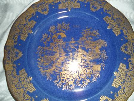 Spode's Garden Blue and Gold by Spode