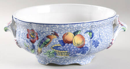 Spode's George III Blue Round Vegetable No Lid
