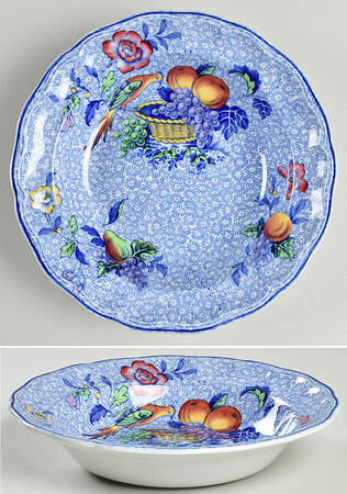 Spode's George III Blue Rim Soup Bowl