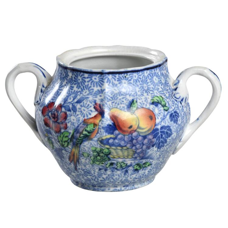 Spode's George III Blue Sugar Bowl No Lid