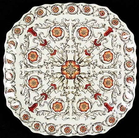 Spring Square Luncheon Plate