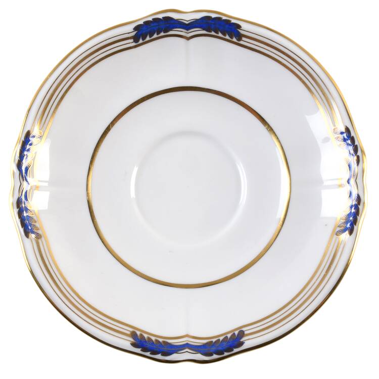 Stafford Blue Leaf Saucer