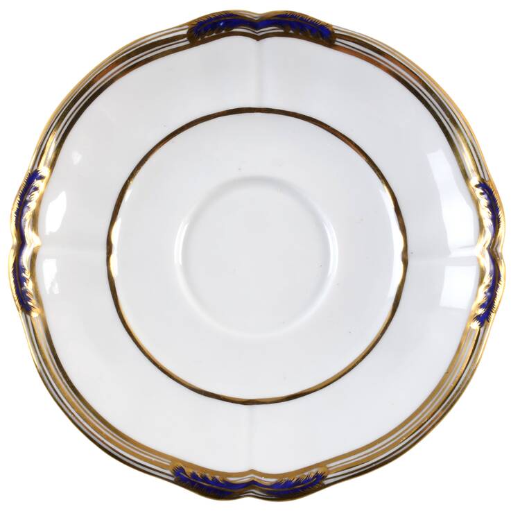 Stafford Blue Leaf Saucer for Oversized Cup
