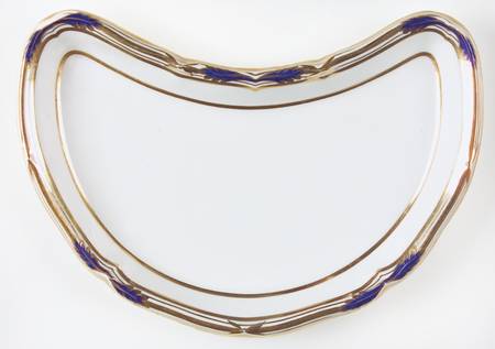 Stafford Blue Leaf Crescent Salad Plate