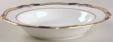 Stafford Blue Leaf Large Rim Soup Bowl