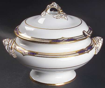 Stafford Blue Leaf Tureen &  Lid