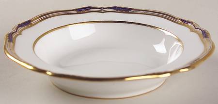 Stafford Blue Leaf Rim Fruit/Dessert (Sauce) Bowl