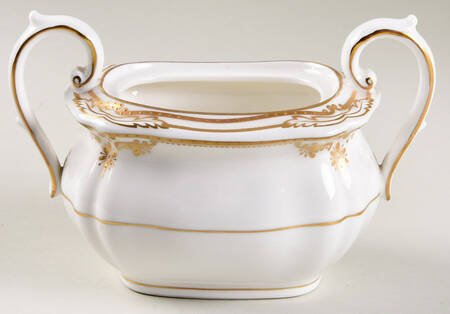 Stafford White Sugar Bowl No Lid