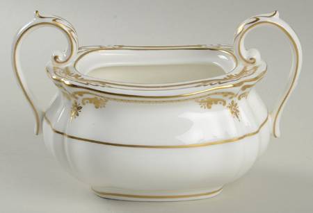 Stafford White Sugar Bowl No Lid