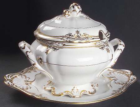 Stafford White Tureen & Lid w/Underplate
