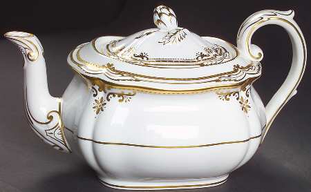Stafford White Teapot & Lid