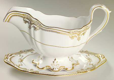 Stafford White Gravy Boat & Underplate