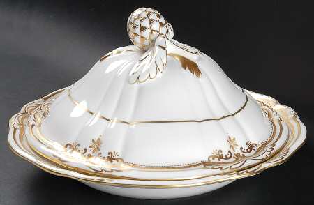 Stafford White Round Covered Vegetable