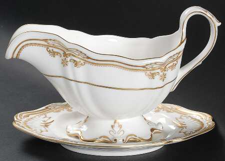 Stafford White Gravy Boat & Underplate