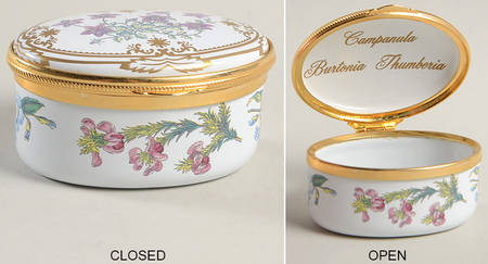 Stafford Flowers Oval Hinged Box