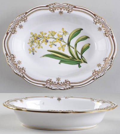 Stafford Flowers 9" Oval Vegetable Bowl by Spode