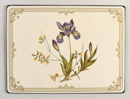 Stafford Flowers Rectangular Placemat w/Felt Backing
