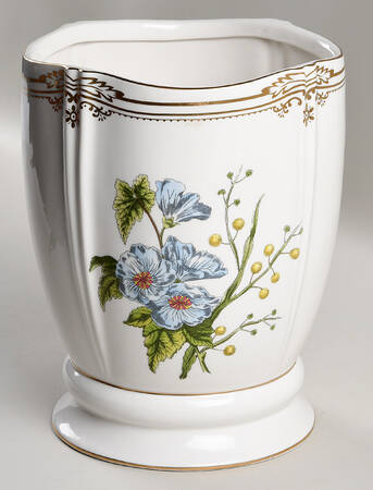 Stafford Flowers China Waste Basket