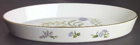 Stafford Flowers 16" Oval Baker Oven To Table by Spode