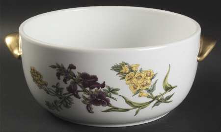 Stafford Flowers 2 Qt Round Oven-To-Table Casserole No Lid