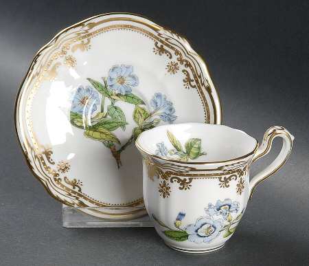 Stafford Flowers Flat Demitasse Cup & Saucer Set