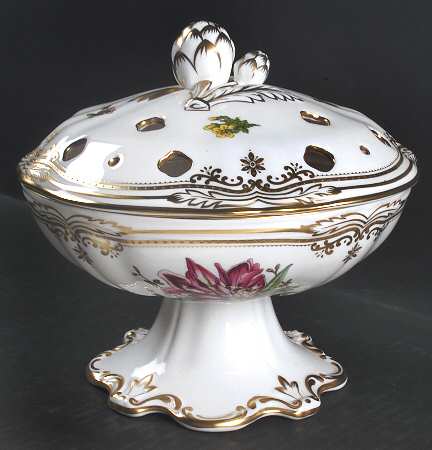 Stafford Flowers Large Footed Potpourri with a Pierced & Solid Lid