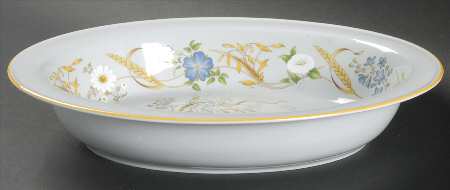 Summer Harvest 10" Oval Vegetable Bowl