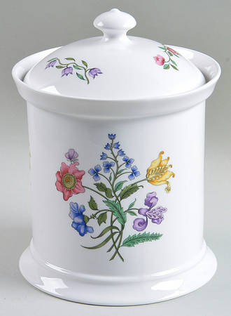 Summer Palace (Fine Stone) Cookie Jar & Lid