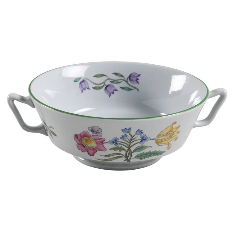 Summer Palace (Fine Stone) Footed Cream Soup Bowl