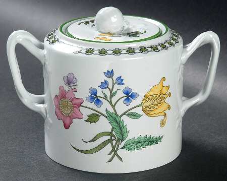 Summer Palace (Fine Stone) Sugar Bowl & Lid