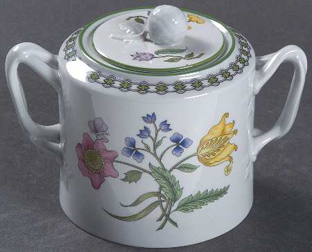Summer Palace (Fine Stone) Sugar Bowl & Lid
