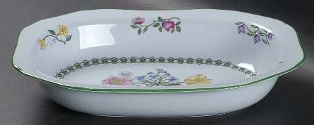 Summer Palace (Fine Stone) 9" Oval Vegetable Bowl