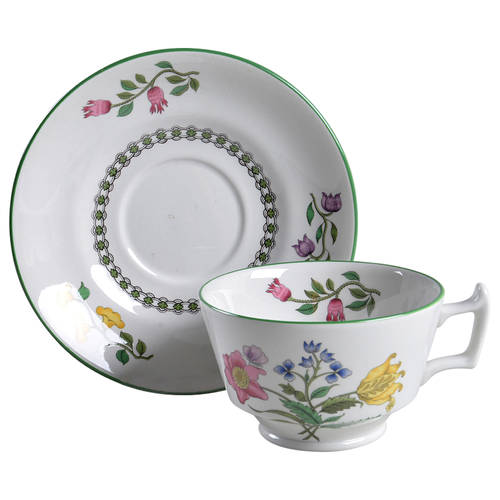 Summer Palace (Imperialware) London Shape Footed Cup & Saucer Set