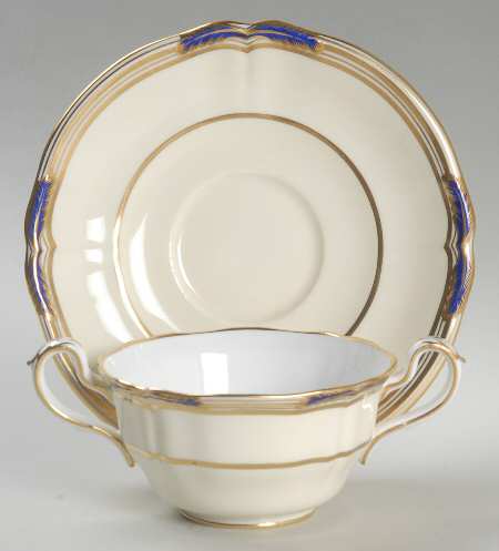 Sutherland Footed Bouillon Cup & Saucer