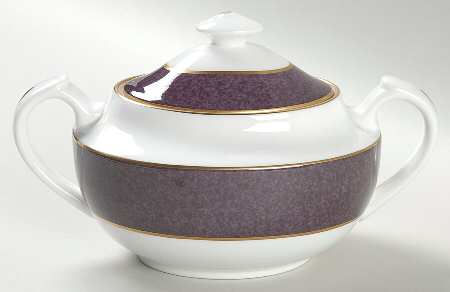 Sutton Aubergine (Dark Purple) Sugar Bowl & Lid