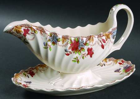 Sydney Gravy Boat with Attached Underplate
