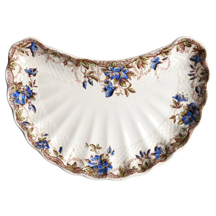 Sydney Blue Crescent Salad Plate